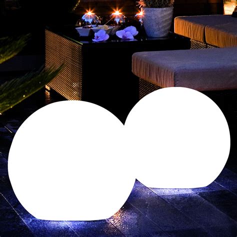 Lampes Solaires Pour L Ext Rieur Boules Boules De Jardin Set D