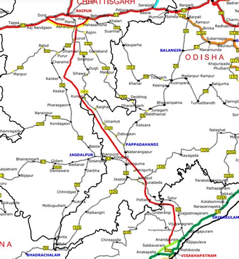 Raipur Vizag Expressway Status Route Map News