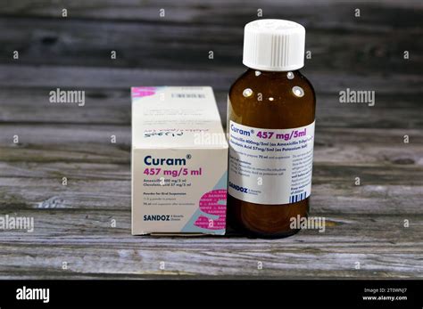 Cairo Egypt October 1 2023 Curam 457 Mg Per 5 Ml Amoxycillin 400 Mg