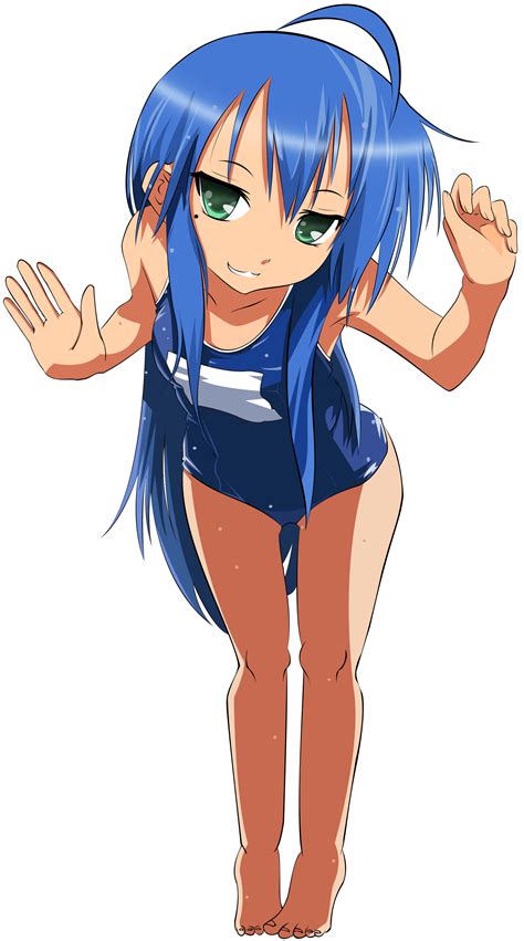 anime Girls, Lucky Star, Izumi Konata, Swimwear, School Swimsuits ...