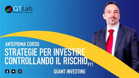 Strategie Per Investire Controllando Il Rischio Il Problema Di