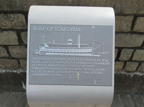 Belle Of Louisville Historical Marker