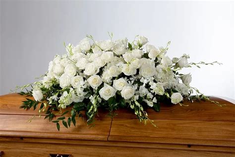 Perfect Peace Casket Spray In Downey Ca Chitas Floral Designs