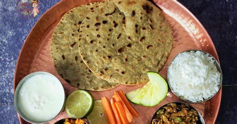 Maharashtrian Bhakri Thali Recipes Special Maharashtrian Veg Thali