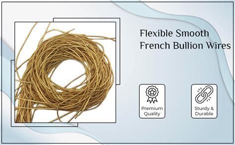 Aumni Crafts Zardosi Flexible Smooth Mm French Bullion Wires Color