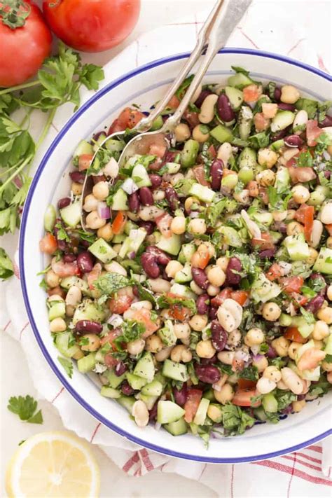 Mediterranean Bean Salad - The Harvest Kitchen