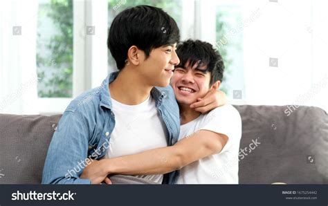 Happy Asian Homosexual Gay Male Couple Stock Photo Shutterstock