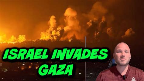 Israel Invades Gaza With Ground Troops Youtube