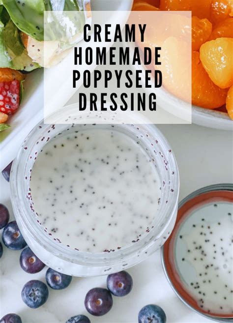 Creamy Homemade Poppy Seed Dressing Pound Dropper