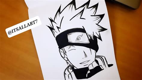 How To Draw Kakashi No Mask How To Draw Kakashi Real Face How To