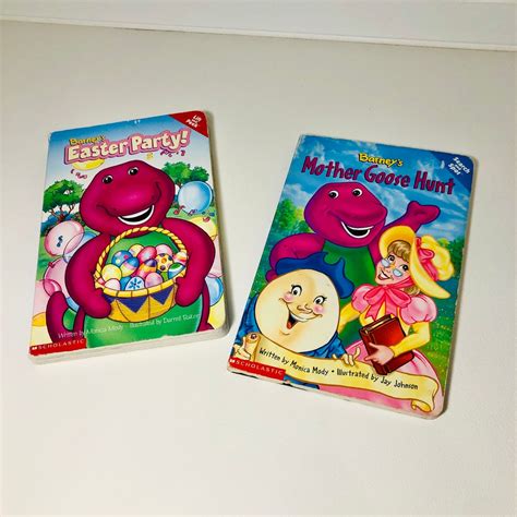 Vintage Barney Board Books - Etsy