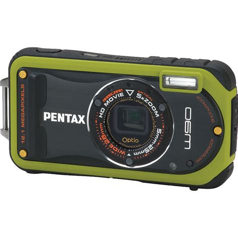 Pentax Optio W Compact Digital Camera Green B H Photo