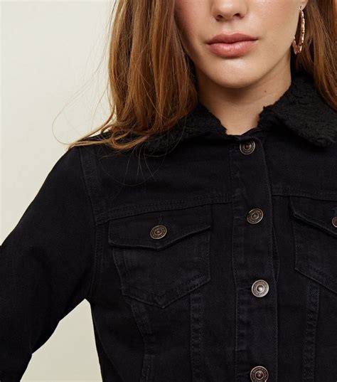 Black Full Fur Denim Jacket Shanara