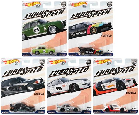 Hot Wheels Car Culture Euro Speed Set Completo Minis Universo Hot Wheels