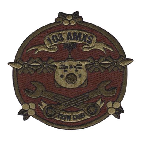 103 Amxs Crew Chief Ocp Patch 103rd Aircraft Maintenance Squadron Patches