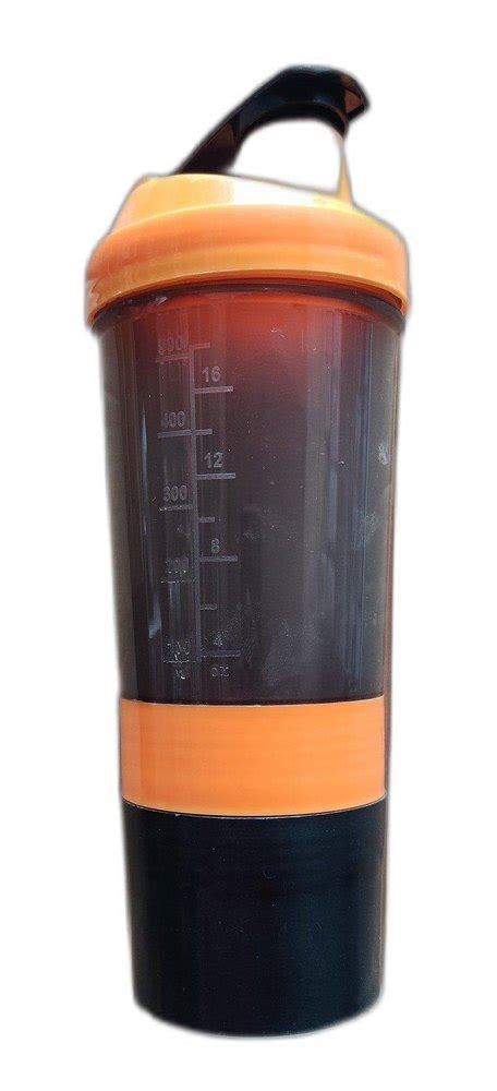 PET Flip Top Cap Plastic Gym Shaker Bottles Use For Storage Water And