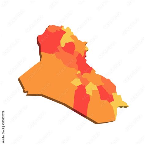 Iraq political map of administrative divisions - governorates and ...