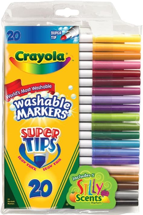 Amazon Pack Crayola Ct Washable Super Tips Fun Scented