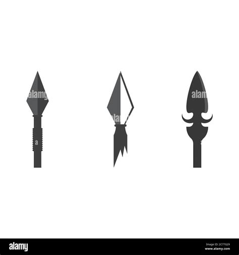 Spear Vector Illustration Icon Template Design Stock Vector Image Art