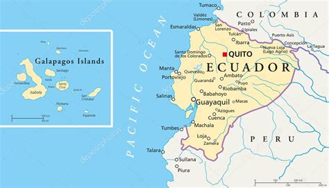 Map of Ecuador and Galapagos - Academy Bay Diving