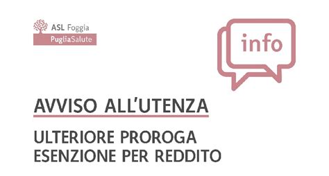 ULTERIORE PROROGA ESENZIONE PER REDDITO Civico93 Be Original