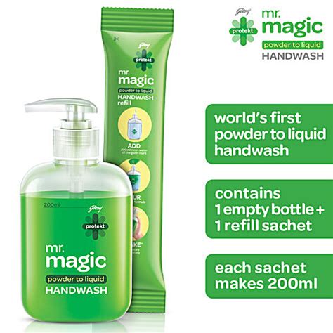 Buy Godrej Protekt Mr Magic Powder To Liquid Handwash Neem Aloe