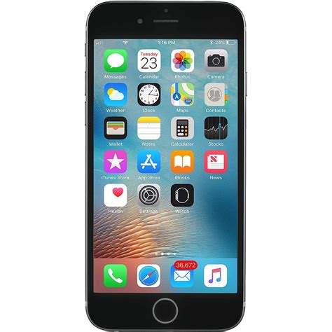 Refurbished iPhone 6 32GB - Space Gray - Fully unlocked (GSM & CDMA ...