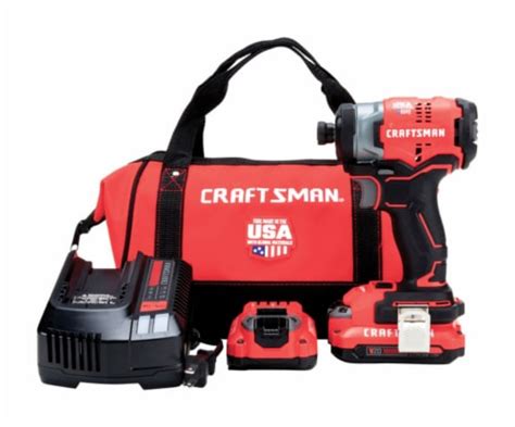 Craftsman V20 20 Volt 1 4 In Cordless Brushless Impact Driver Kit