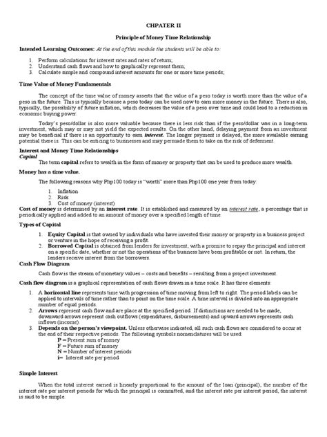 Chapter 2 1 Students Pdf Interest Time Value Of Money