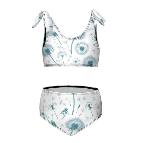 Dandelions Flying Girl S Piece Bikini Set Beach Sport Swimsuit Swimwear Y Cm