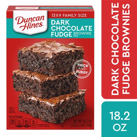 Duncan Hines Dark Chocolate Fudge Brownies Brownie Mix 18 2 Oz