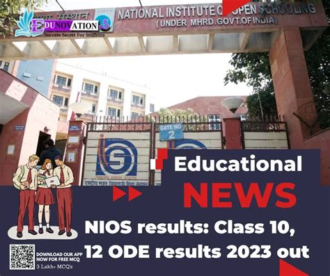 Nios Results Class Ode Results Out Edunovations