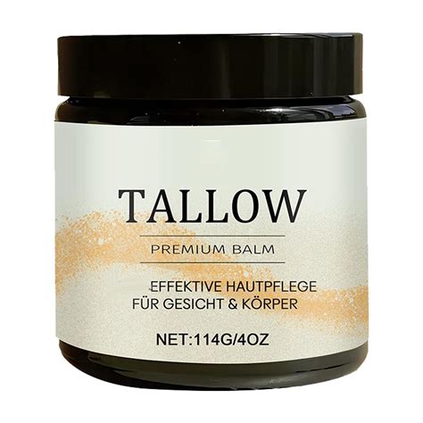 BKBP Handmade Tallow Honey Moisturizer 100 Grass Fed Tallow Raw Wild