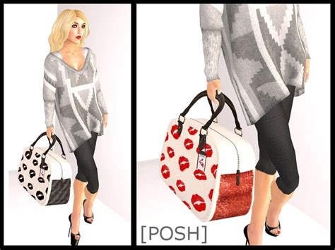 Second Life Marketplace [posh] Lipsmacker Bag Red