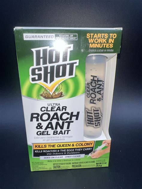 Hot Shot Ultra Clear Roach Ant Gel Bait Cockroach Pest Control Killer