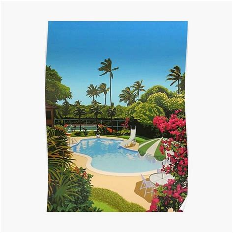 "hiroshi nagai poolside" Poster for Sale by mekameki68 | Redbubble