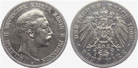 Preussen Mark A Kaiser Wilhelm Ii Vf Ma Shops