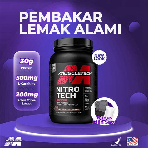 Jual Muscletech Nitrotech Ripped 2 LBS Shopee Indonesia