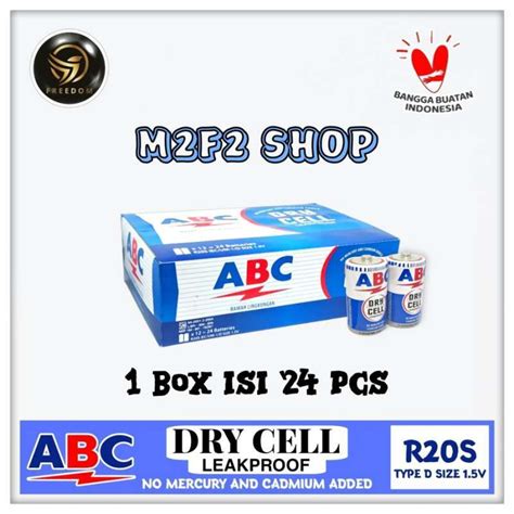 Promo Batu Baterai Abc Biru Dry Cell Ukuran Besar R20s 1 5v Kemasan