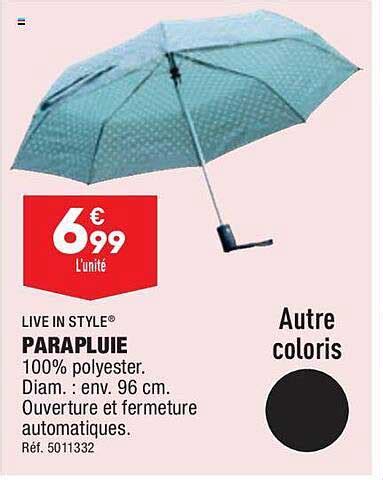 Promo Parapluie Live In Style Chez Aldi Icatalogue Fr