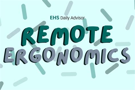 Infographic Remote Ergonomics Ehs Daily Advisor