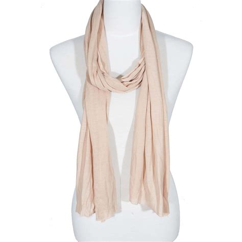 Fashion Lightweight Soft Plain Solid Color Scarf for Women - 33 Beige - CH184QT9MHG | Solid ...