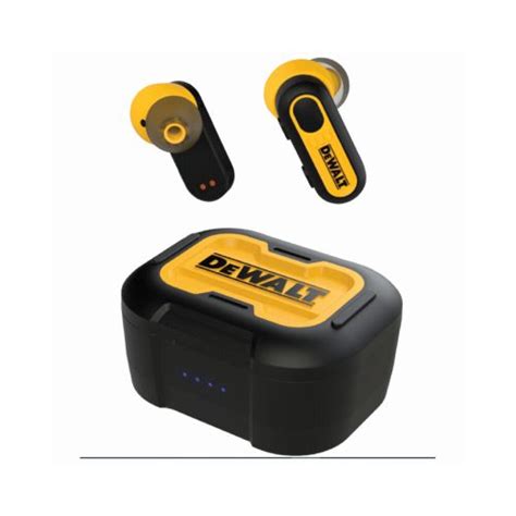 Dewalt Dw2 Pro X1 Jobsite True Earbuds 5 0 Bluetooth Black Yellow In 2023 Wireless