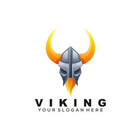 Premium Vector Viking Mask Logo Vector Illustration