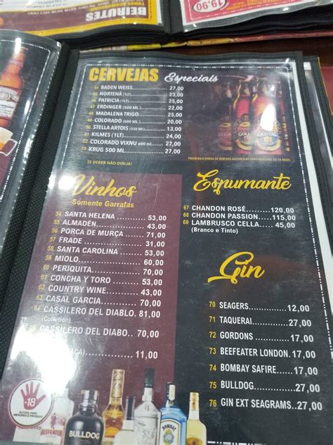 Menu Em Bbj Tatuap Restaurante S O Paulo