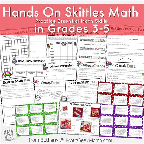 Skittles Math Hands On Lessons For Grades 3 5