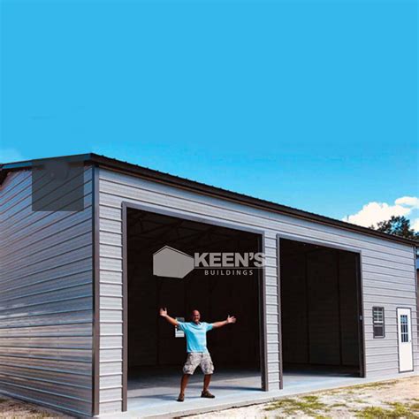 30x40x12 Metal Garage Keens Buildings