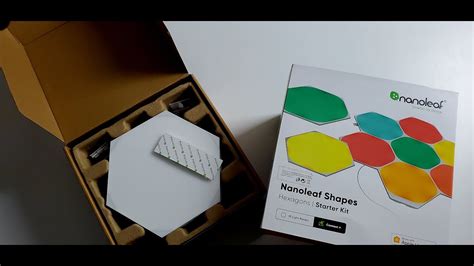 Nanoleaf Shapes Hexagon Light Panels Unboxing And Quick Setup YouTube