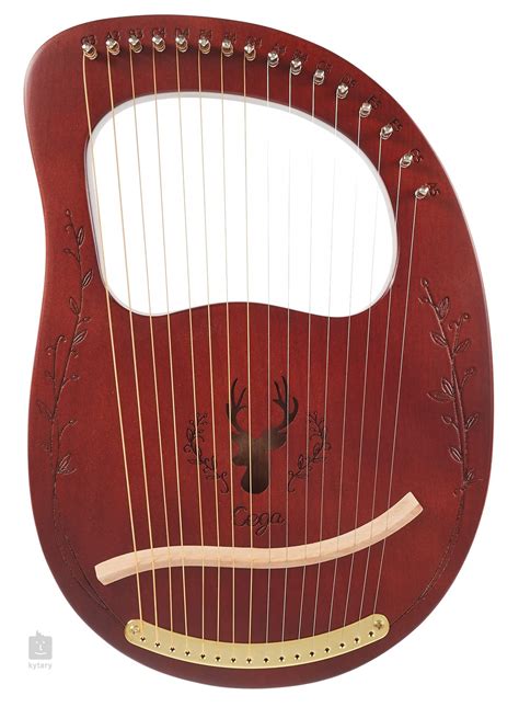 CEGA Lyre Harp 16 Strings Coffee Lyra Kytary De