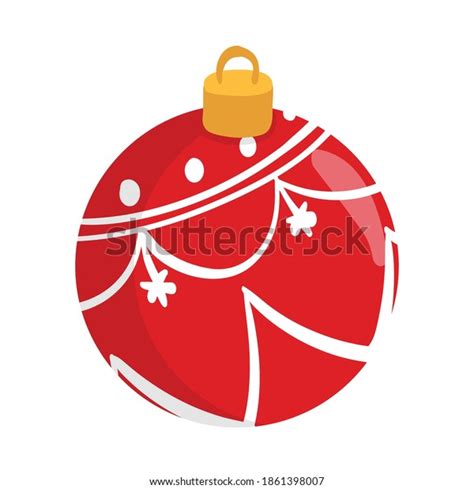 Red Ball Ornament Christmas Christmas Clipart Stock Vector Royalty Free 1861398007 Shutterstock